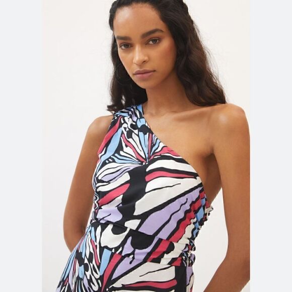 Maeve one shoulder printed maxi dress NWT - Picture 4 of 7